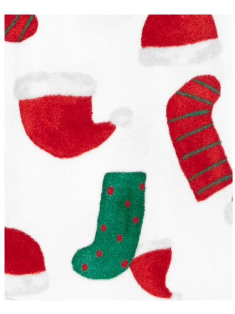 Carter's Santa Fleece Footie Pajamas 18M Christmas Zip Sleeper NWOT Toddler
